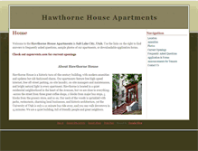 Tablet Screenshot of hawthornhouseapt.com